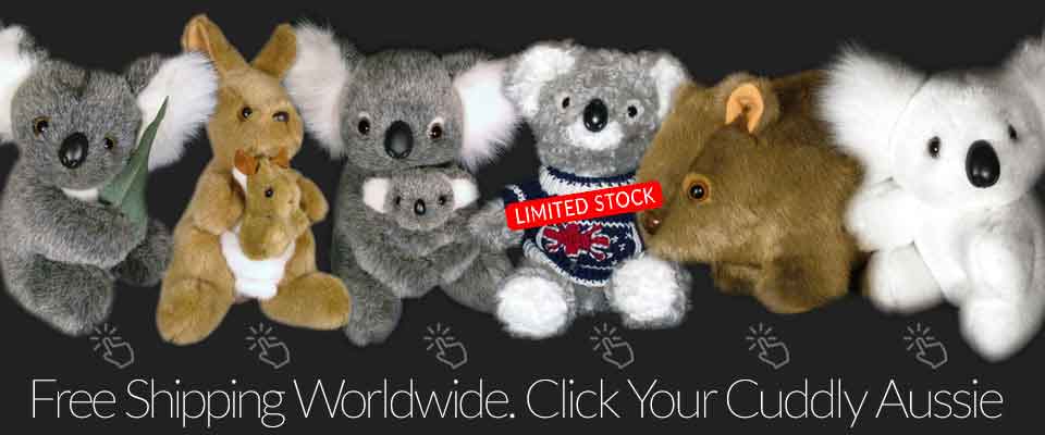 our koala, kangaroo and wombat toys